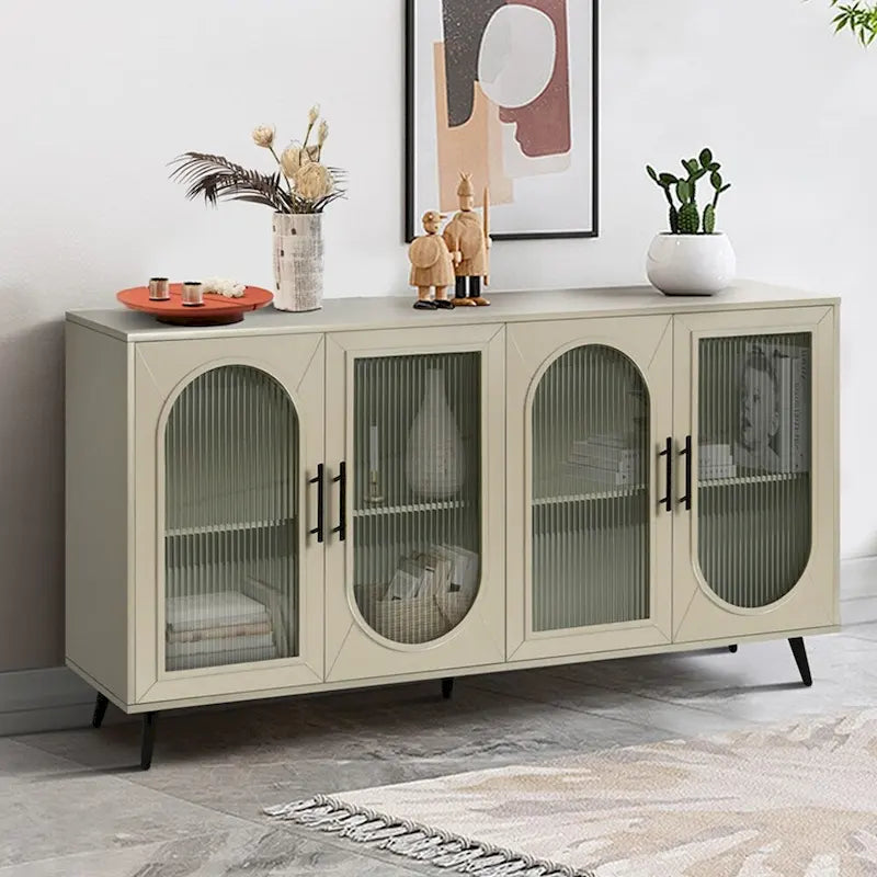 Storage Cabinets with Adjustable Shelves for 65 Inch