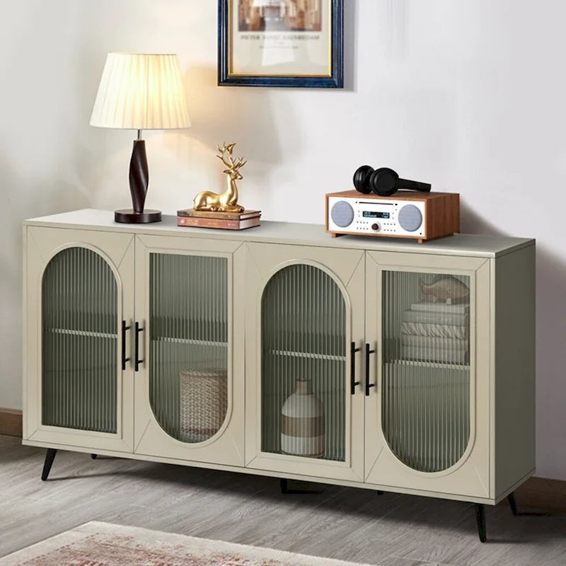 Storage Cabinets with Adjustable Shelves for 65 Inch