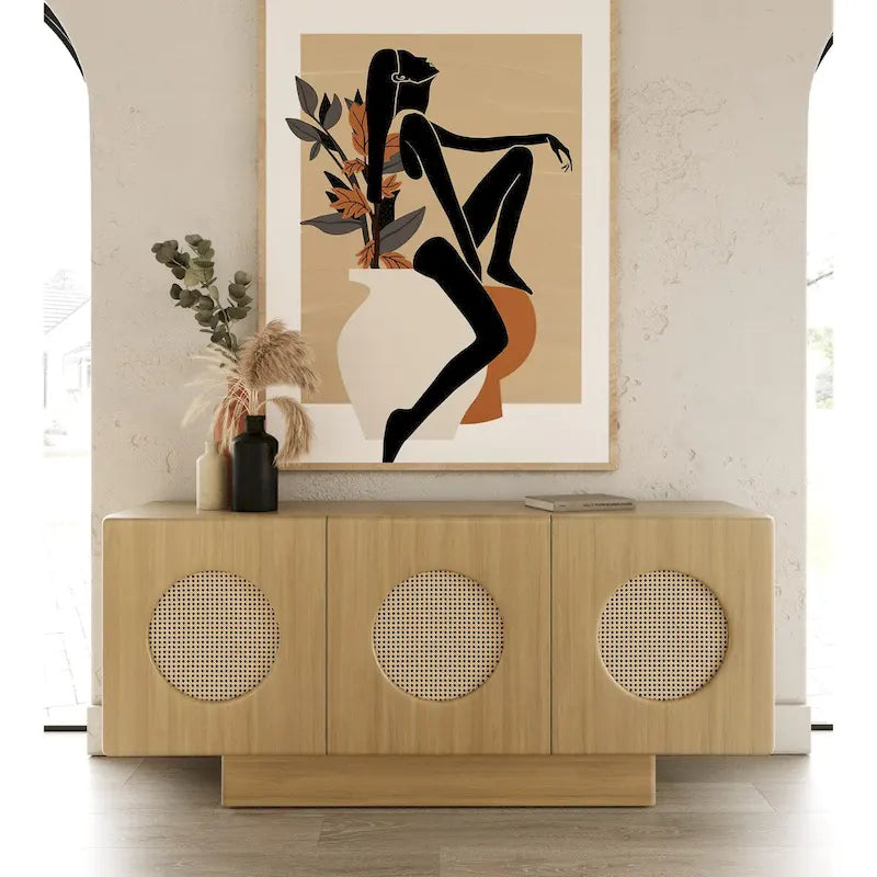 Modern White Oak Buffet