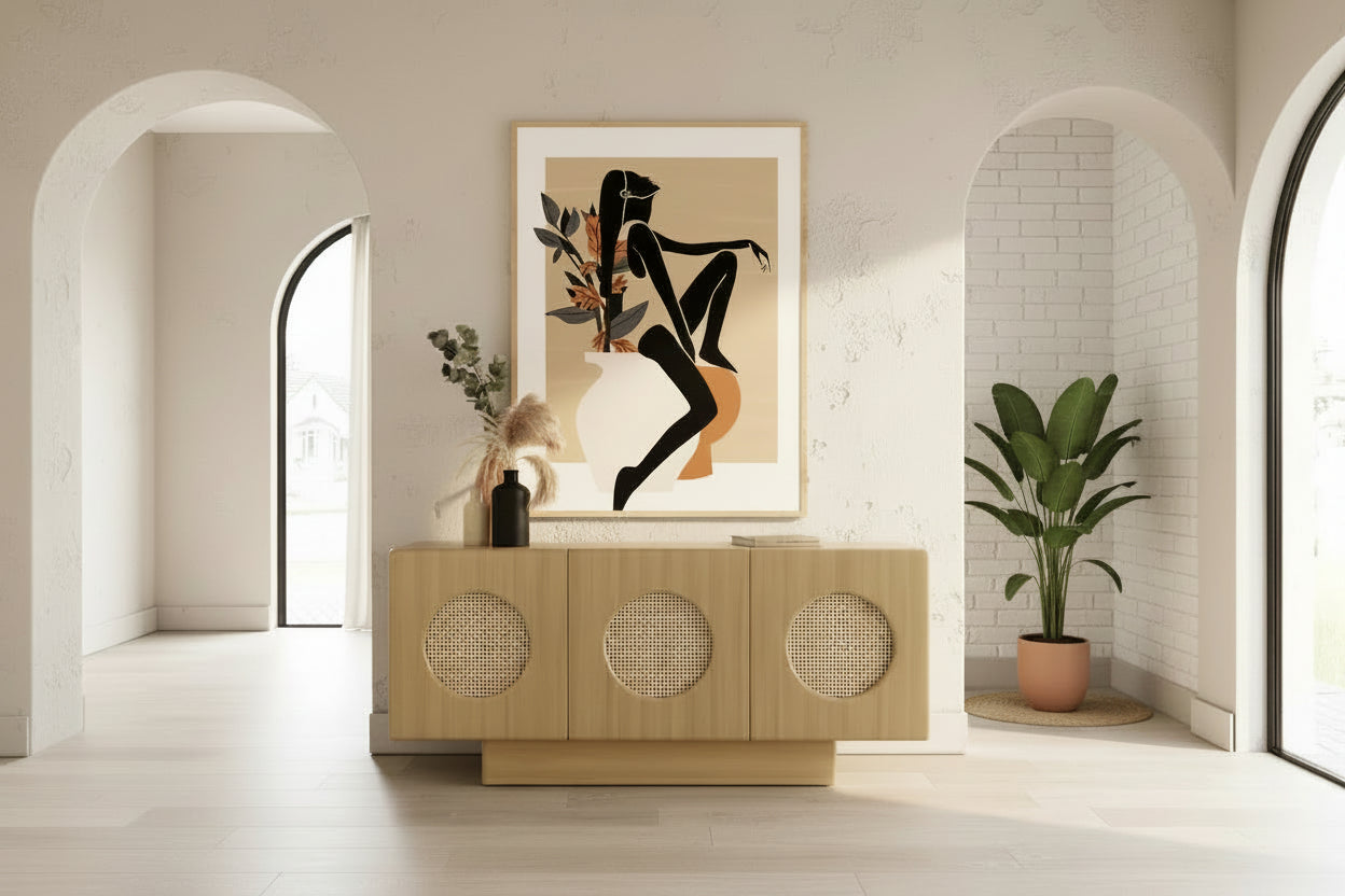  Oshana Modern White Oak Buffet